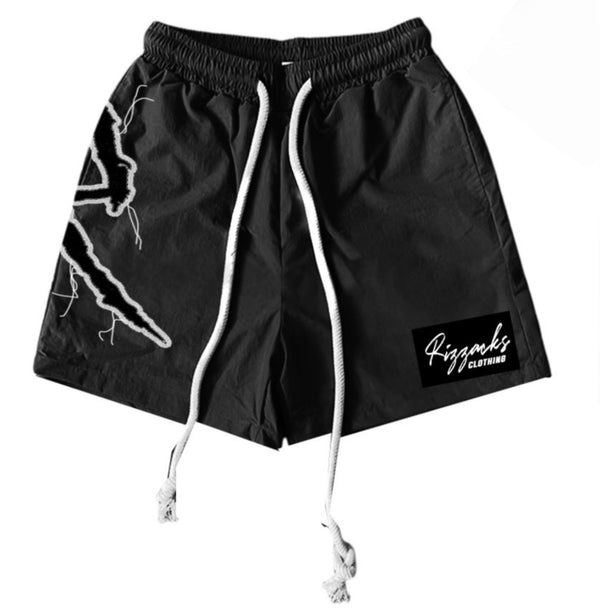 CHASE THE BAG™ NYLON SHORTS – BLACK