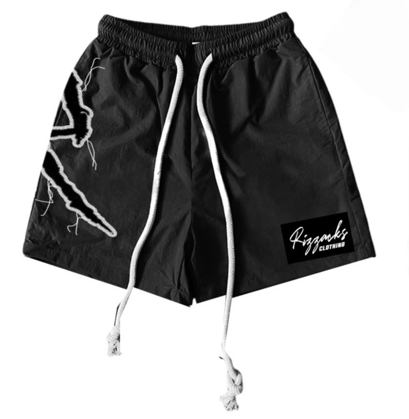 CHASE THE BAG™ NYLON SHORTS – BLACK